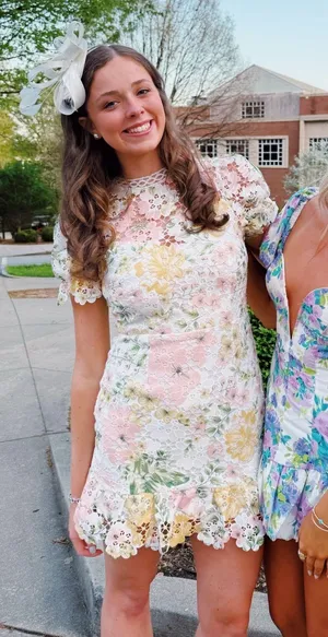 Floral Mini Dress Boohoo Puff Sleeve thumbnail 1