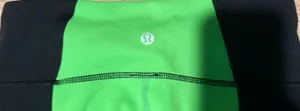 Lululemon green and black leggings size 4 36 inch length thumbnail 2