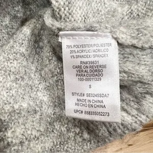 Sam Edelman Grey Knit Crewneck Sweater Women’s Small thumbnail 4