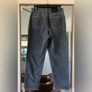 Womens Ralph Lauren Jeans Co Corduroy Pants Straight Leg Blue Gray Size 8 thumbnail 4