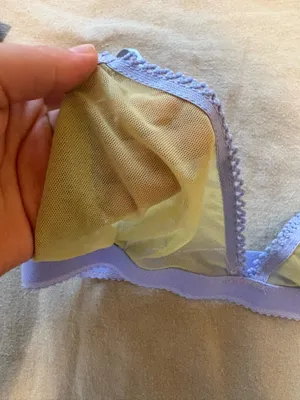 Nette Rose Triangle Mesh Bralette Yellow Size M thumbnail 4