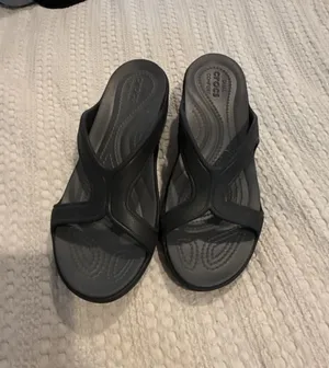Crocs Women's Meleen Twist Wedge Sandals Black thumbnail 1