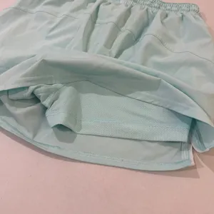Lululemon Track That Mid Rise Shorts Women 4 Aqua Blue 3in Inseam Lined‎ Pockets thumbnail 7