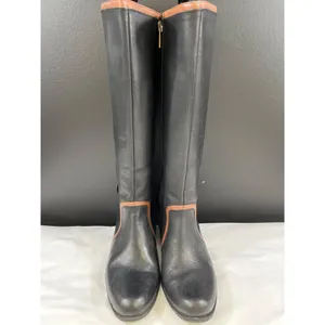 Anne Klein Cybele Women's Black Leather Shoes/Boots Size 8M SKU 5622 thumbnail 2