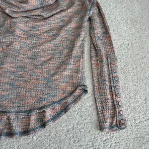 Women's Free People Small Misty Waffle‎ Cole Neck Thermal Long Sleeve Pullover thumbnail 2