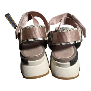 Sorel Kinetic Impact Mauve Vapor Snakeskin Printed Leather and Nylon Sandals 7 thumbnail 3