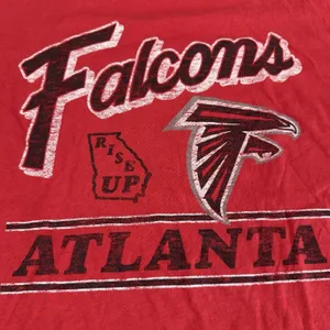 Atlanta Falcons Oversized relaxed Racer Red T-Shirt Women's Medium 47 Brand thumbnail 11