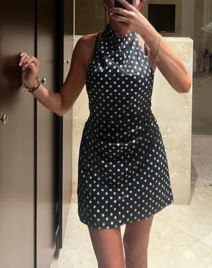 Black and White Polka Dot Dress thumbnail 1