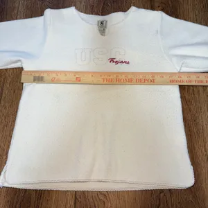 USC Trojans Fleece Pullover Gear For Sports Sweatshirt Womens S‎ White College thumbnail 8
