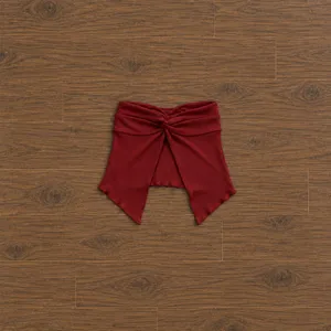 Princess Polly Red Mani Twist-Front Tube Crop Top thumbnail 2