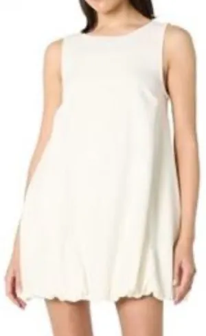 The Drop Women's Linen Sleeveless Bubble Hem Mini Dress Coastal thumbnail 1