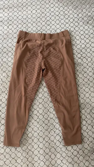 brown horse riding leggings equestrian breeches thumbnail 3