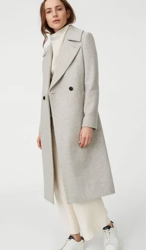 Club Monaco Heather Gray Wool Daylina Coat thumbnail 1