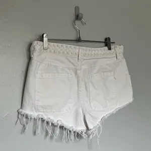 Abercrombie Fitch Festival Shorts Womens 10 White Fringe High Rise Button Zip thumbnail 4