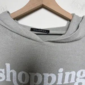Wildfox Women Hoodie Medium Gray Shopping Is My Cardio Graphic Sweatshirt thumbnail 12
