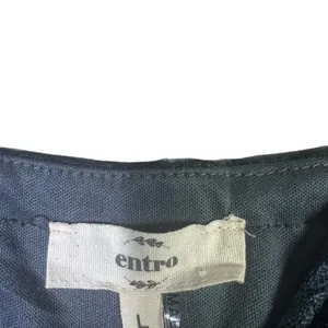 Entro Crushed Velvet Lace Trim Camisole Top Teal Blue Whimsigoth Strappy Size L thumbnail 5