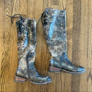Bed Stu Manchester II Distressed lace up boots thumbnail 2