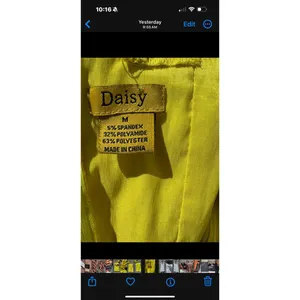 Daisy Boutique Lemon Yellow Exaggerated Shoulder Cocktail Dress Size Med… thumbnail 5