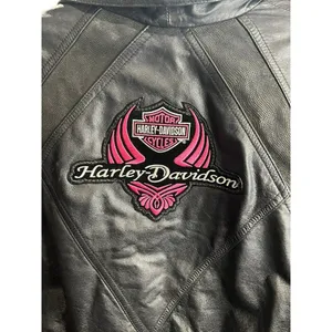 Wilsons Black Leather Motorcycle Jacket Vintage Biker Harley Davidson Size‎ XS thumbnail 6