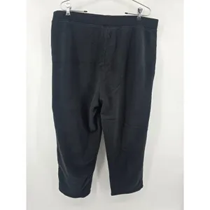 Madewell Sweatpants Women‎ 1X MWL Make Weekends Longer Black Cotton Relaxed EUC thumbnail 2