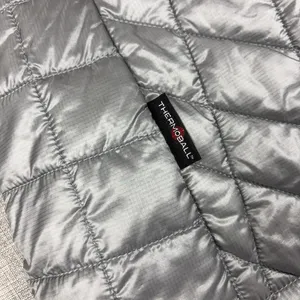 The North Face ThermoBall Puffer Vest Womens Medium Gray Quilted Zip Insulated thumbnail 12
