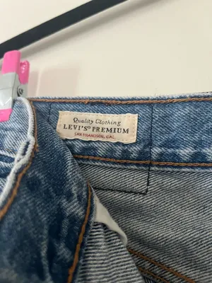 Levi's 501 Straight Jeans 27 Distressed Light Wash Button Fly Minimalist Capsule thumbnail 5