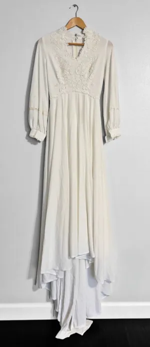 Vintage Edwardian Style Cottagecore Wedding Dress thumbnail 1