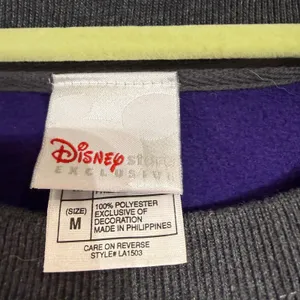 Disney Store Exclusive Purple Eeyore Vintage Fleece Sweatshirt Sz M thumbnail 4