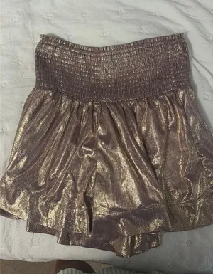 The Pants Store sparkly rose gold shorts thumbnail 1