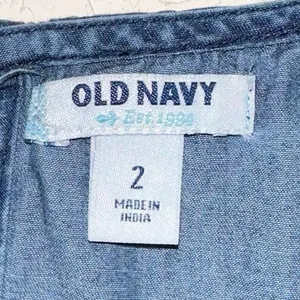 Old Navy Chambray Fit & Flare Dress Size 2‎ Blue Denim thumbnail 4