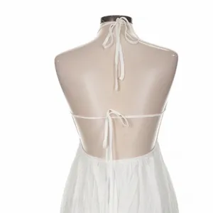 Hello Molly White Soft Breeze Maxi Dress Cut Out Slit Size 8 Boho Vacation thumbnail 10
