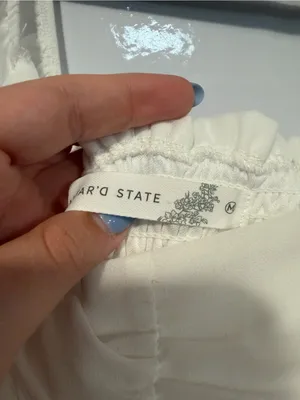 White Puff-Sleeve Altar’d State Mini Dress thumbnail 3