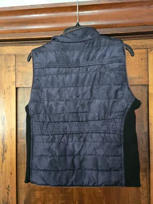 O Chocolate Black Quilted Puffer Vest Large thumbnail 3