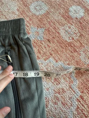NWT SKIMS velour track pants gunmetal smoke grey size medium wide leg thumbnail 6
