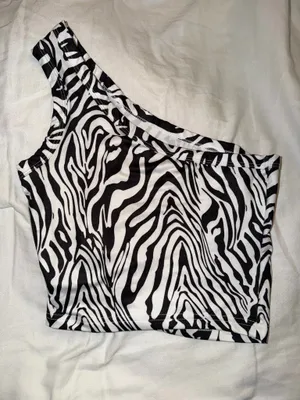 Shein Zebra Tank Top thumbnail 2