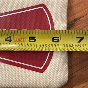 Draper James Red White Go Y'all Cotton Wristlet bag 5x6 Inches thumbnail 7