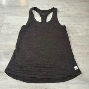 Vuori Racerback Tank Top Charcoal Heather Size XS thumbnail 1