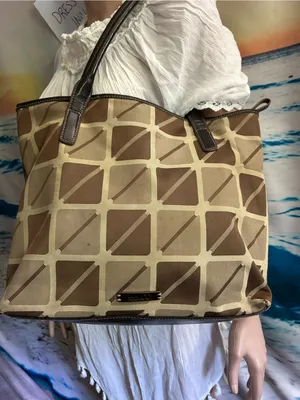 Nine & Co. Women’s Brown Geometric Tote Shoulder Bag thumbnail 2