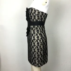 Phoebe Couture Women’s Strapless Dress Sz 0 Cocktail Black Laced. thumbnail 2