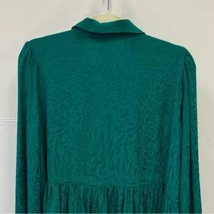 Lilly Pulitzer Animal Pattern‎ Jaylene Long Sleeve Jacquard V-neck Blouse Sz 16 thumbnail 6
