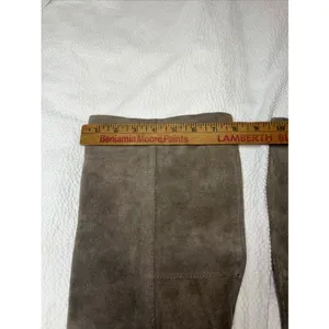 Nine West Vintage America Collection Suede Knee High Size 8M Brown Rear Zip thumbnail 5