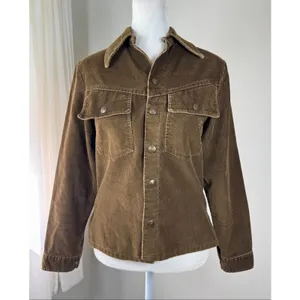 Vintage ‘80s Brown Corduroy Snap Button Western Jacket thumbnail 2