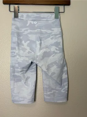 Lululemon women teens camp biker shorts size 0 athletic workout summer beach thumbnail 4