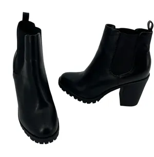 Soda Y2K Chunky Chelsea Womens Boots Sz 9 Lug Sole Grunge Ankle Punk Edgy Street thumbnail 1