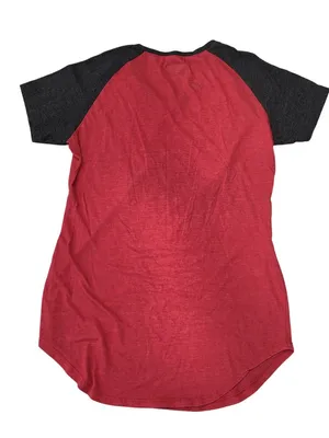 Kansas City Chiefs Womens Red/Black Raglan Shirt NFL Team Apparel Size M thumbnail 2