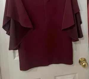 Windsor Elegant Burgundy Dress thumbnail 3