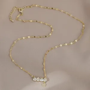 Love Heart Necklace Gold thumbnail 4