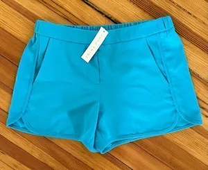 Trina Turk NWT Kristoph Dressy Jogger Shorts in Teal Size 4 thumbnail 1