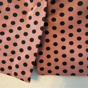 Ann Taylor LOFT mauve pink pencil skirt with black polka dots size 2 thumbnail 14
