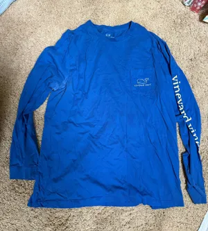 Vineyard vines blue long sleeve shirt thumbnail 1